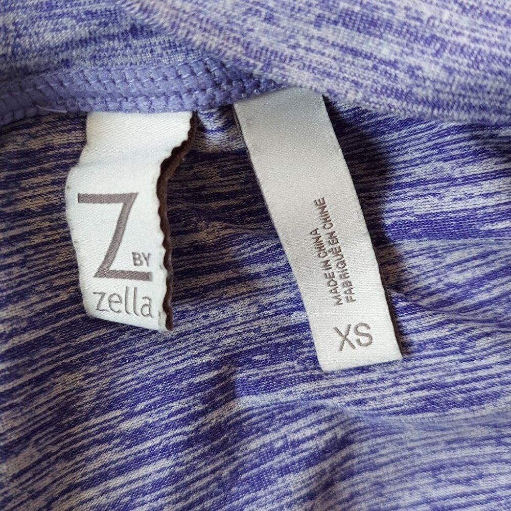 Z by Zella Cropped Pullover Shirt Long Sleeve Purple Heather Size XS - Picture 7 of 8